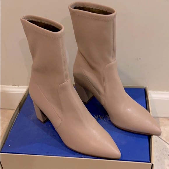 Stuart Weitzman Shoes - Stuart Weitzman leather nude boots